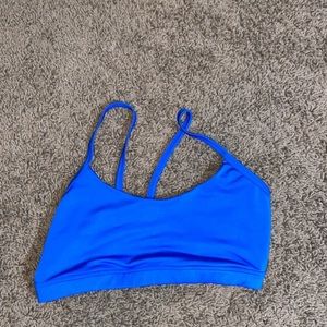 Blue sports bra